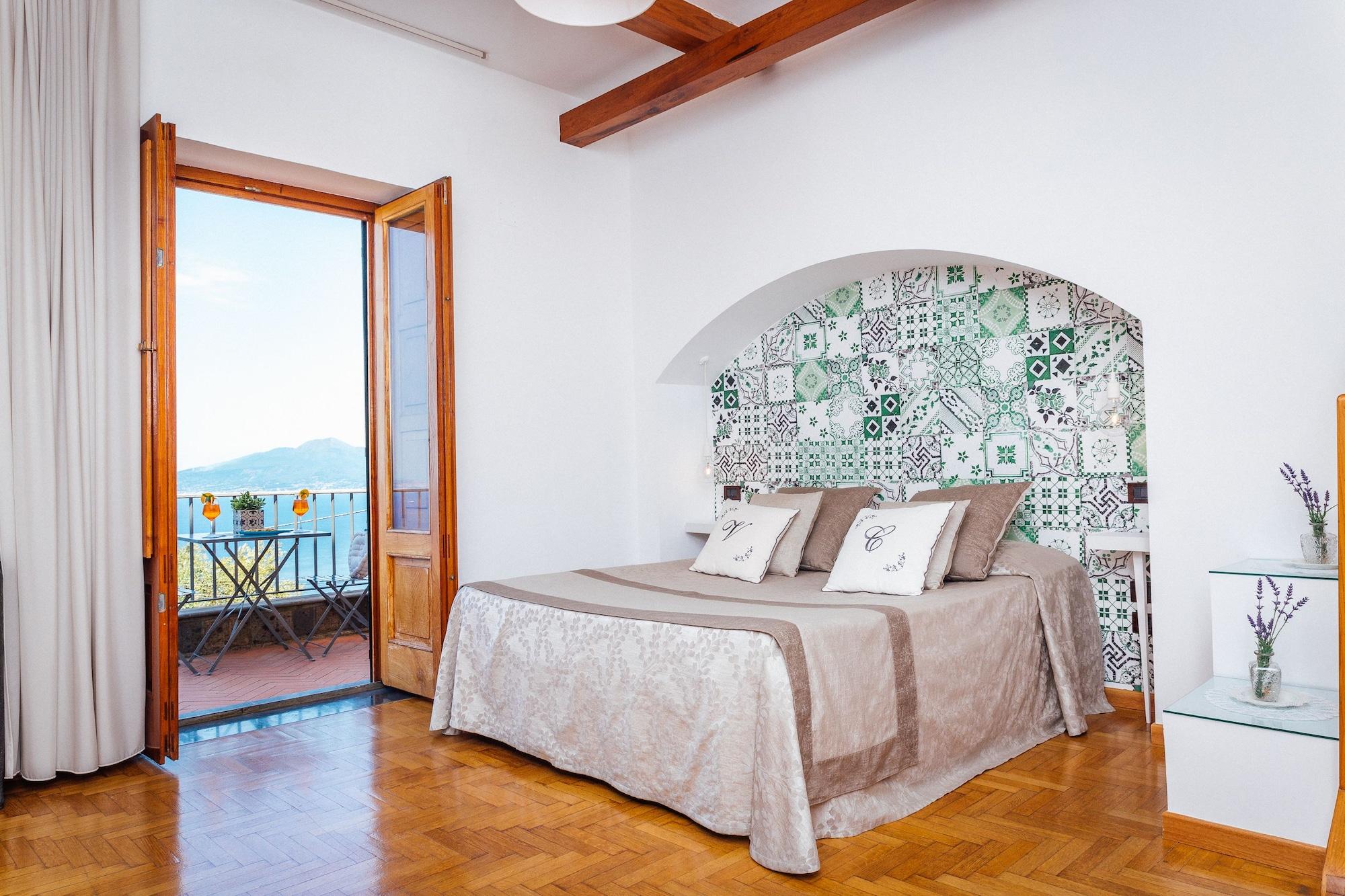 Villa Carolina Sorrento Private Heated Pool And Sea View ภายนอก รูปภาพ