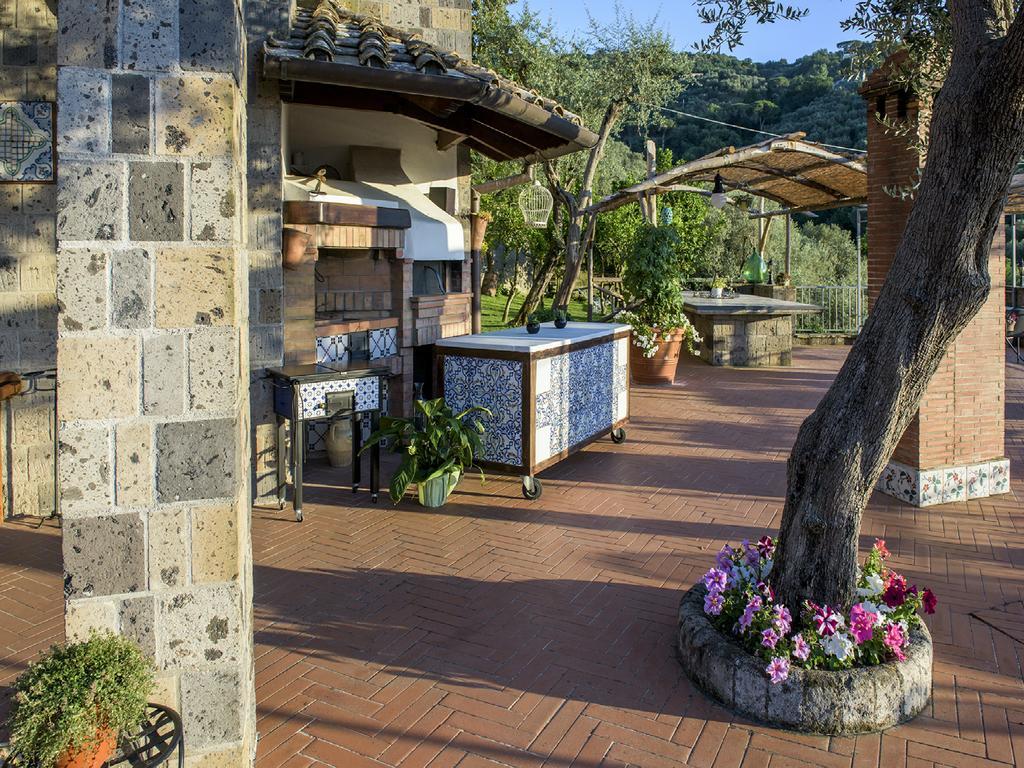 Villa Carolina Sorrento Private Heated Pool And Sea View ภายนอก รูปภาพ