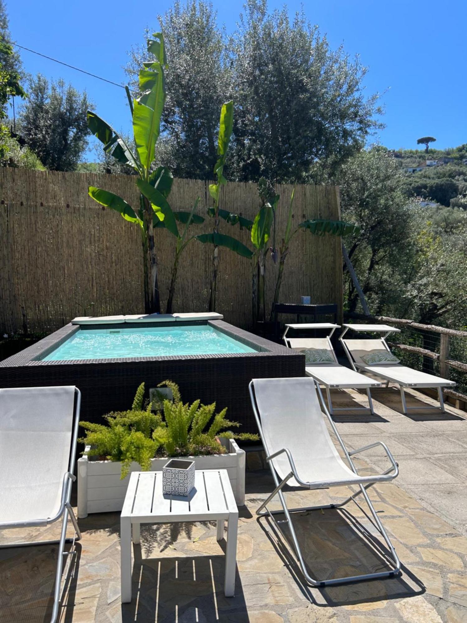 Villa Carolina Sorrento Private Heated Pool And Sea View ภายนอก รูปภาพ