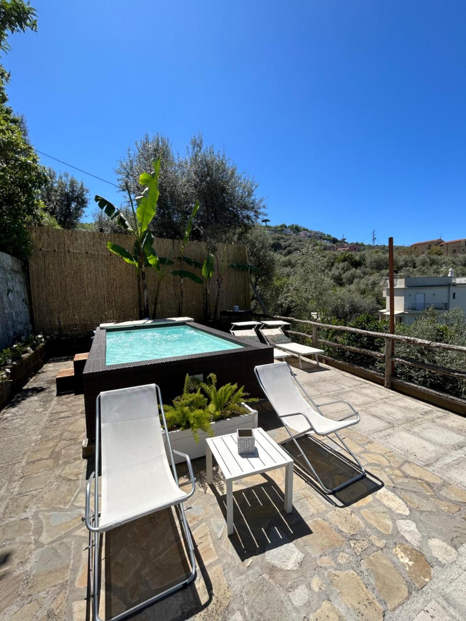 Villa Carolina Sorrento Private Heated Pool And Sea View ภายนอก รูปภาพ