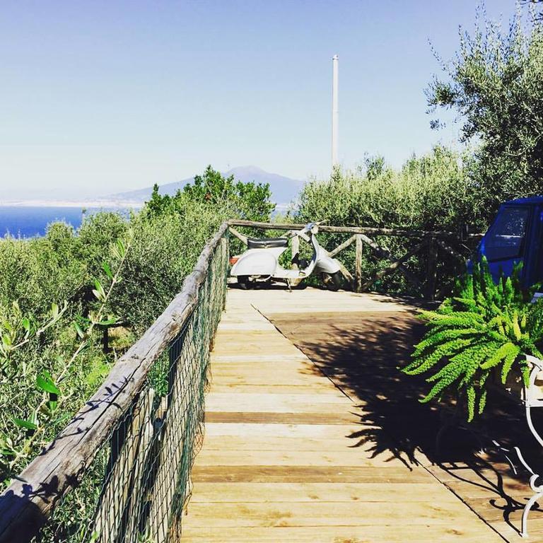 Villa Carolina Sorrento Private Heated Pool And Sea View ภายนอก รูปภาพ